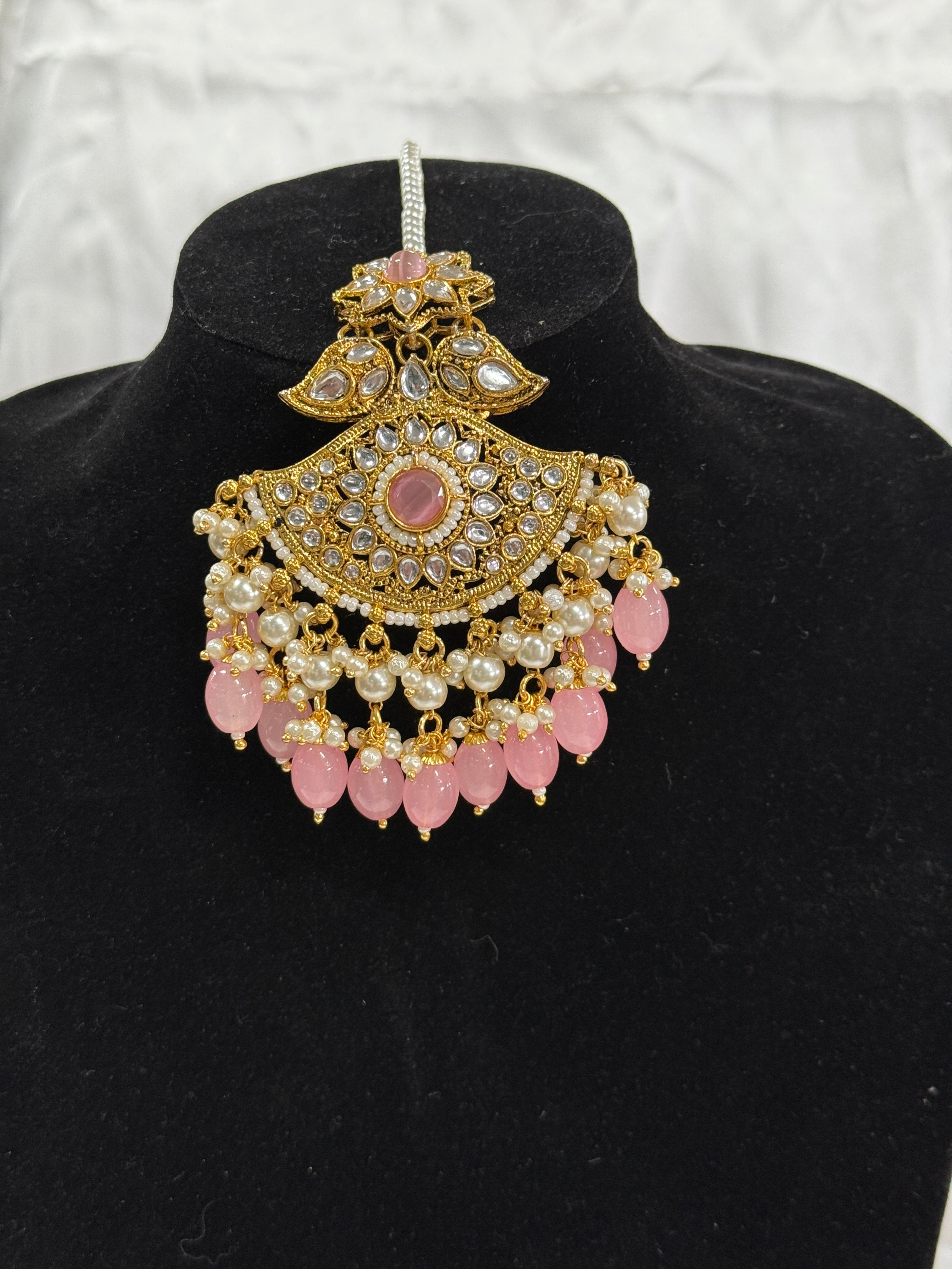Rose Pink & Kundan Harmony Set