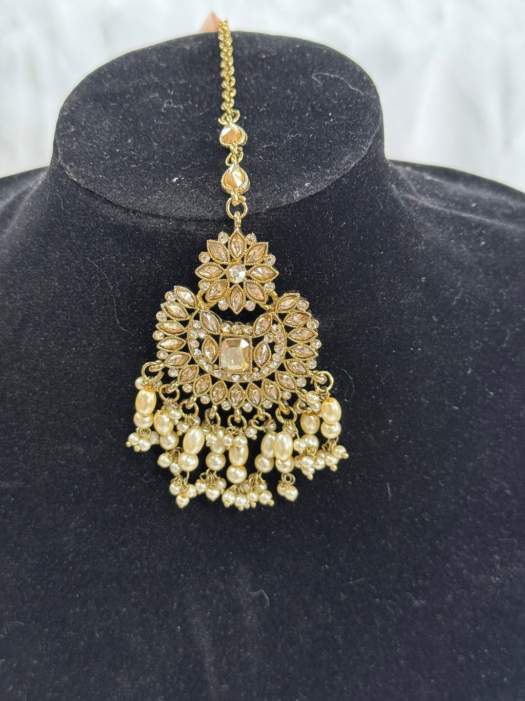 Vintage Pearl & Kundan Collar