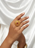 Ethnic Ruby Statement Ring