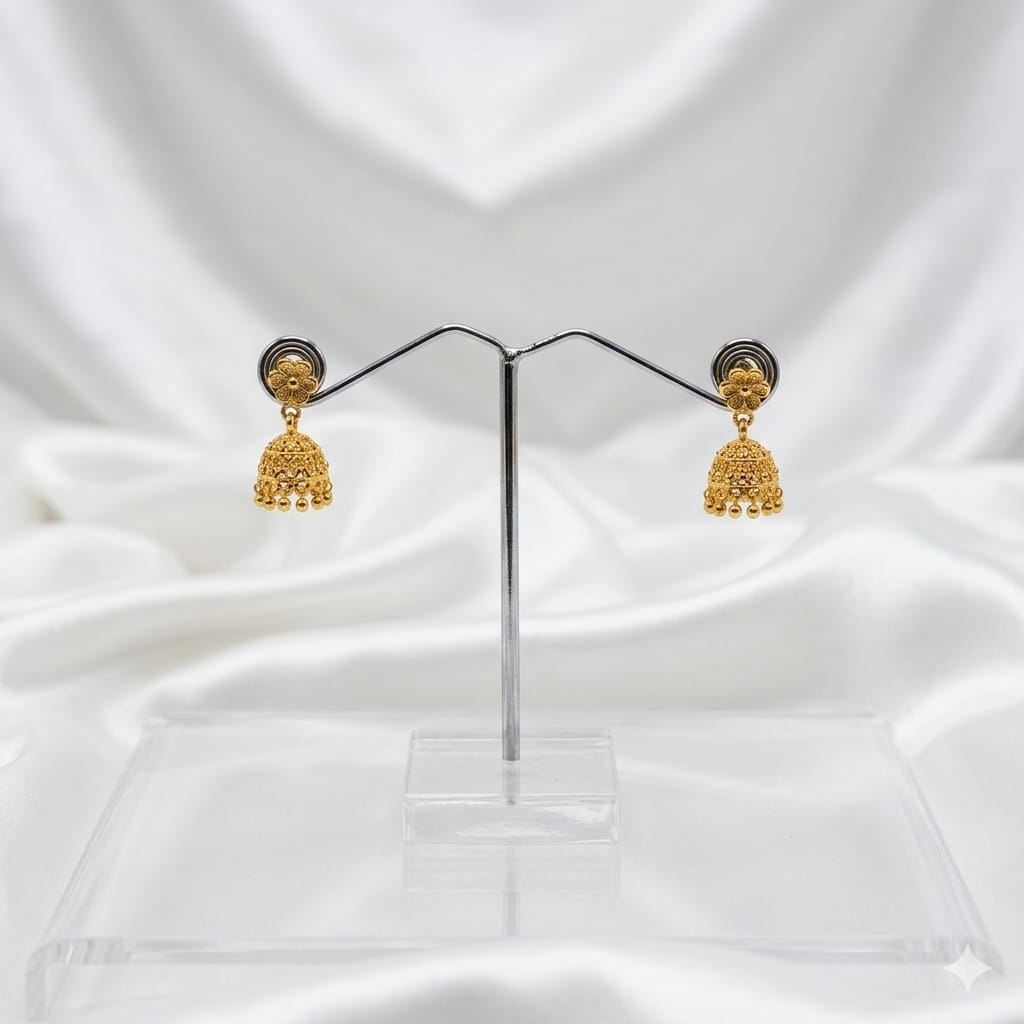 Filigree Geometric Jhumkas