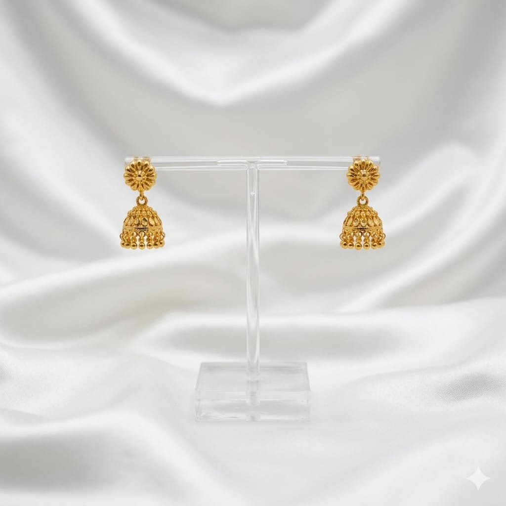 Filigree Geometric Jhumkas