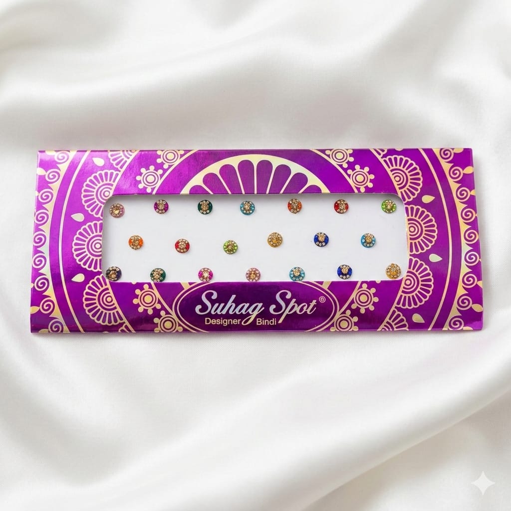 Dainty Hue Stone Bindi Set