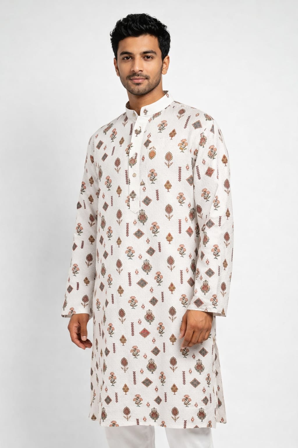 Men's Printed Kurtha