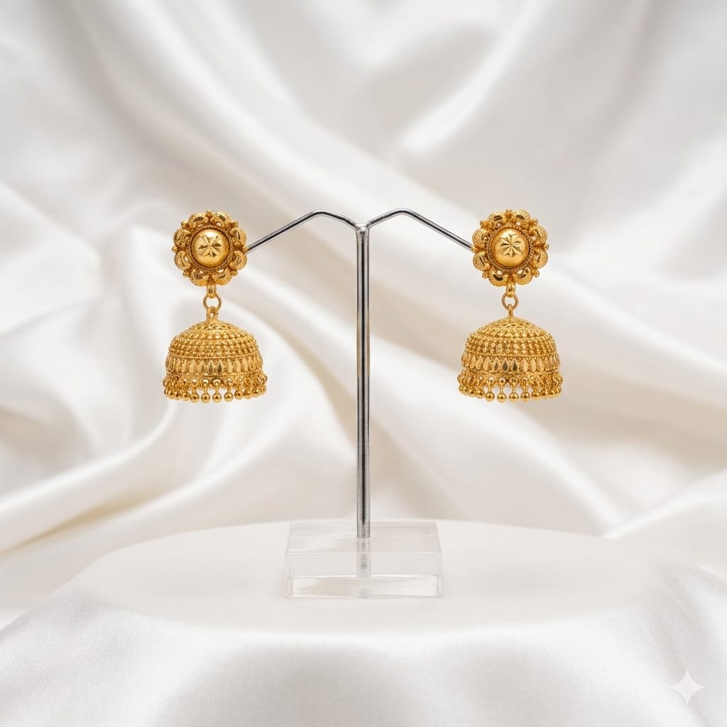 Swarnalata Grand Filigree Jhumkas