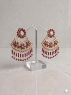 Royal Floral Chandbali Earrings