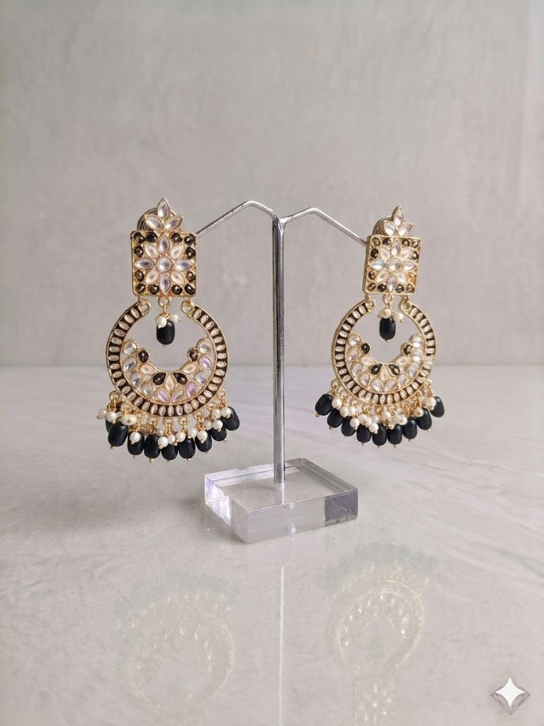 Imperial Crescent Statement Earrings